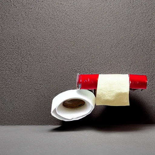 Image similar to half car half toilet paper