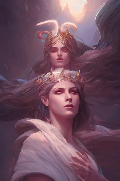 Prompt: goddess of the twilight, highly detailed, digital painting, artstation, concept art, smooth, sharp focus, illustration, unreal engine 5, 8 k, art by artgerm and greg rutkowski and edgar maxence