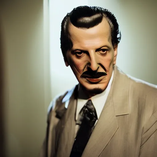 Image similar to dslr photo portrait still of vincent price in new horror movie, 8 5 mm, f 1. 8