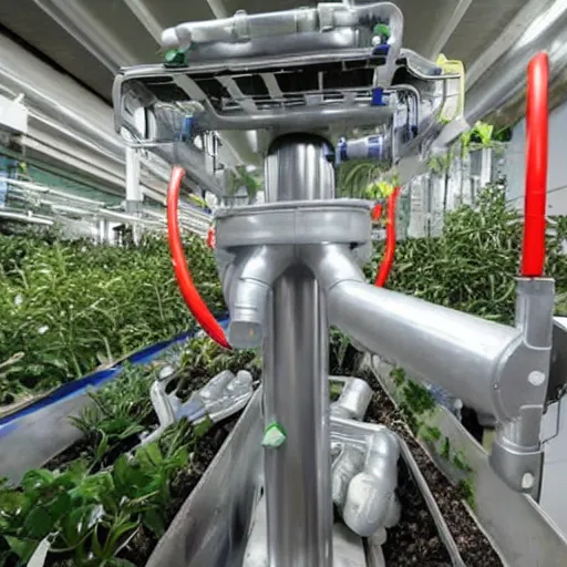 Image similar to a machine that converts plastic into plants.