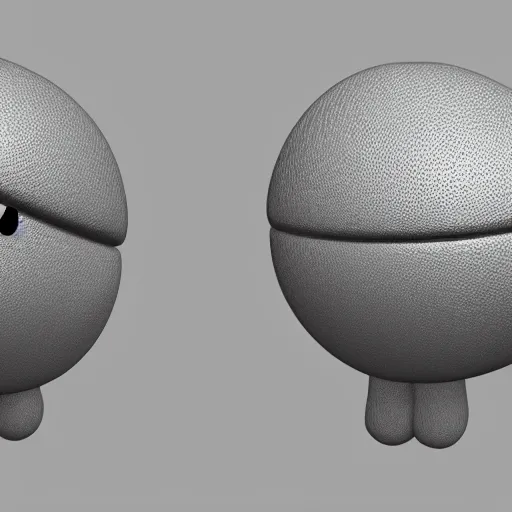 Prompt: 3 d model of a sob emoji, blender render, fully in frame