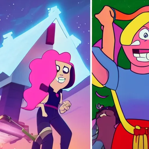 Image similar to steven universe and steven king in fortnite