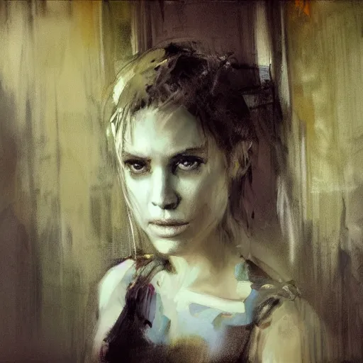 Image similar to drawing of princes by jeremy mann