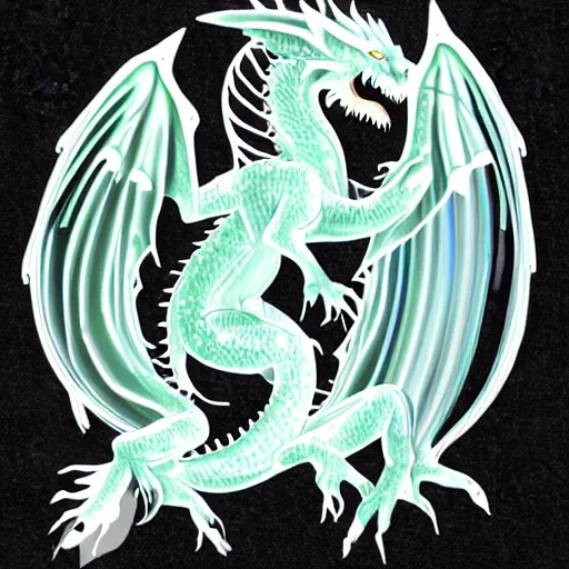 Image similar to a transparent dragon