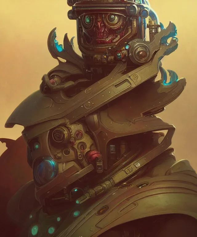 Image similar to Jamie Oliver as Space Ork, portrait, fantasy, intricate, elegant, highly detailed, digital painting, artstation, concept art, smooth, sharp focus, illustration, art by artgerm and greg rutkowski and alphonse mucha