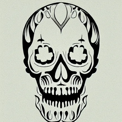 Image similar to 💎♦️skull, Art Deco