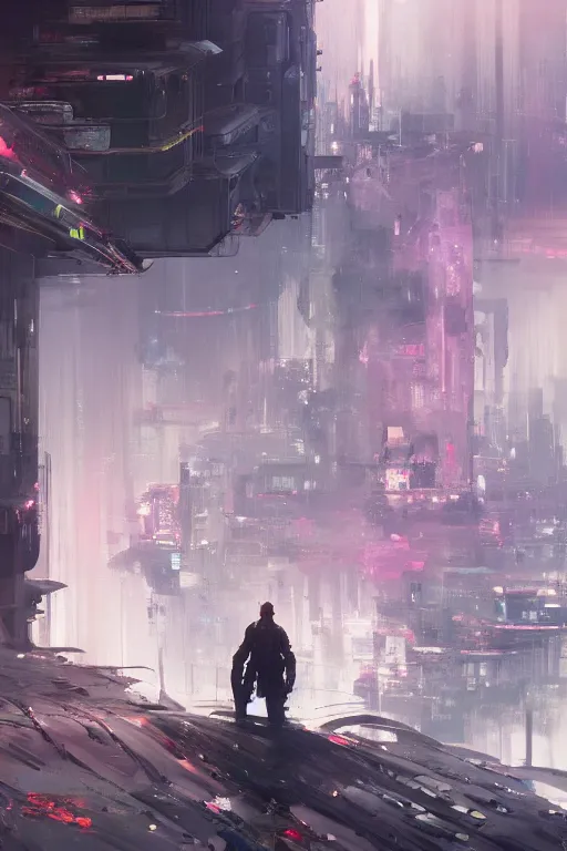 Image similar to the observer overlooking a desolate metropolis, mystic, unsettling, containment pod, creepy, trending on artstation, professional illustration by wadim kashin