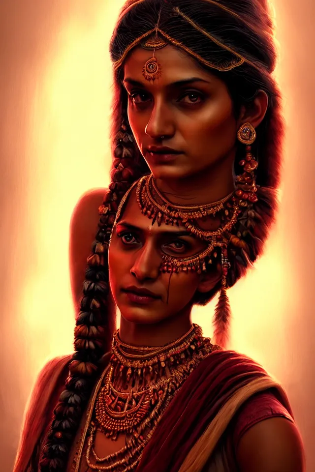 Prompt: epic professional digital art of beautiful indian 🧟♀👰♀, ambient lighting, painted, impressive, leesha hannigan, wayne haag, reyna rochin, perfect face, symmetrical, best on artstation, cgsociety, wlop, pixiv, stunning, gorgeous, much wow, cinematic, masterpiece