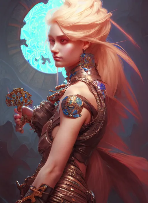 Image similar to hyper detailed ultra sharp of a beautiful necromancer girl. trending on artstation, dungeon, colorful, ornate, intricate, digital painting, concept art, smooth, sharp focus, illustration, art by artgerm and greg rutkowski and alphonse mucha, 8 k