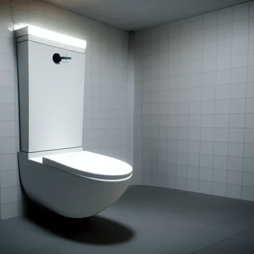 Image similar to : futuristic abstract toilet, cinematic lighting, hyper - realistic, detailed, marcel duchamp, render by c 4 d octane, unreal engine, 8 k 3 d render