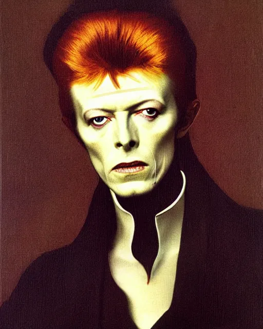 david bowie as morpheus by jean auguste dominique | Stable Diffusion ...