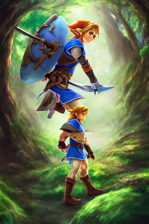 Link and Zelda wallpaper by LolianTriforce - Download on ZEDGE™