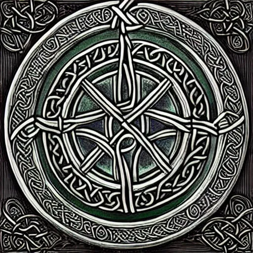 Image similar to God, celtic art style