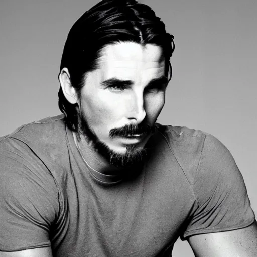 Image similar to Christian Bale in 1992, 90's style picture