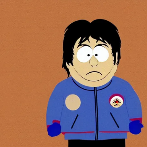 Prompt: charlie sheen in south park