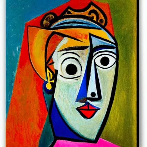 Prompt: Head of a Woman by pablo picasso