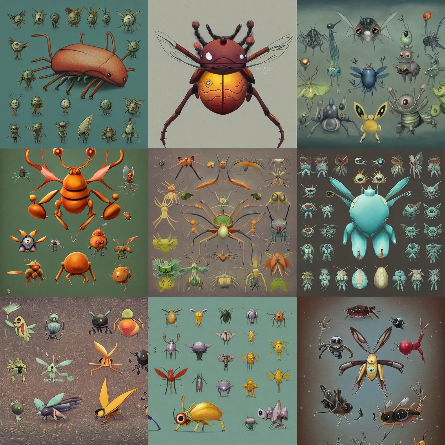 Prompt: bug type pokemon by shaun tan, style of tiffany bozic