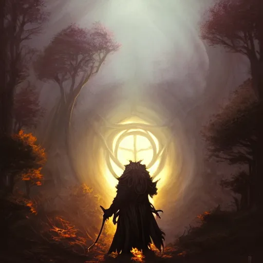 Image similar to Badger druid, spell, magic the gathering artwork, D&D, fantasy, cinematic lighting, centered, symmetrical, highly detailed, digital painting, artstation, concept art, smooth, sharp focus, illustration, volumetric lighting, epic Composition, 8k, art by Akihiko Yoshida and Greg Rutkowski and Craig Mullins, oil painting, cgsociety