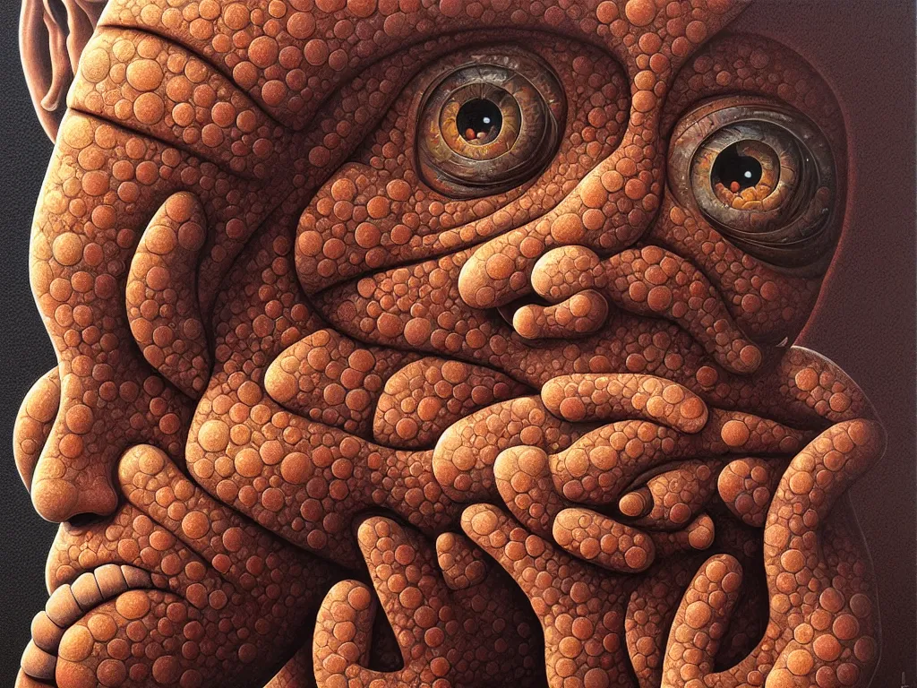 Image similar to leper messiah. by naoto hattori, hyperrealistic photorealism acrylic on canvas