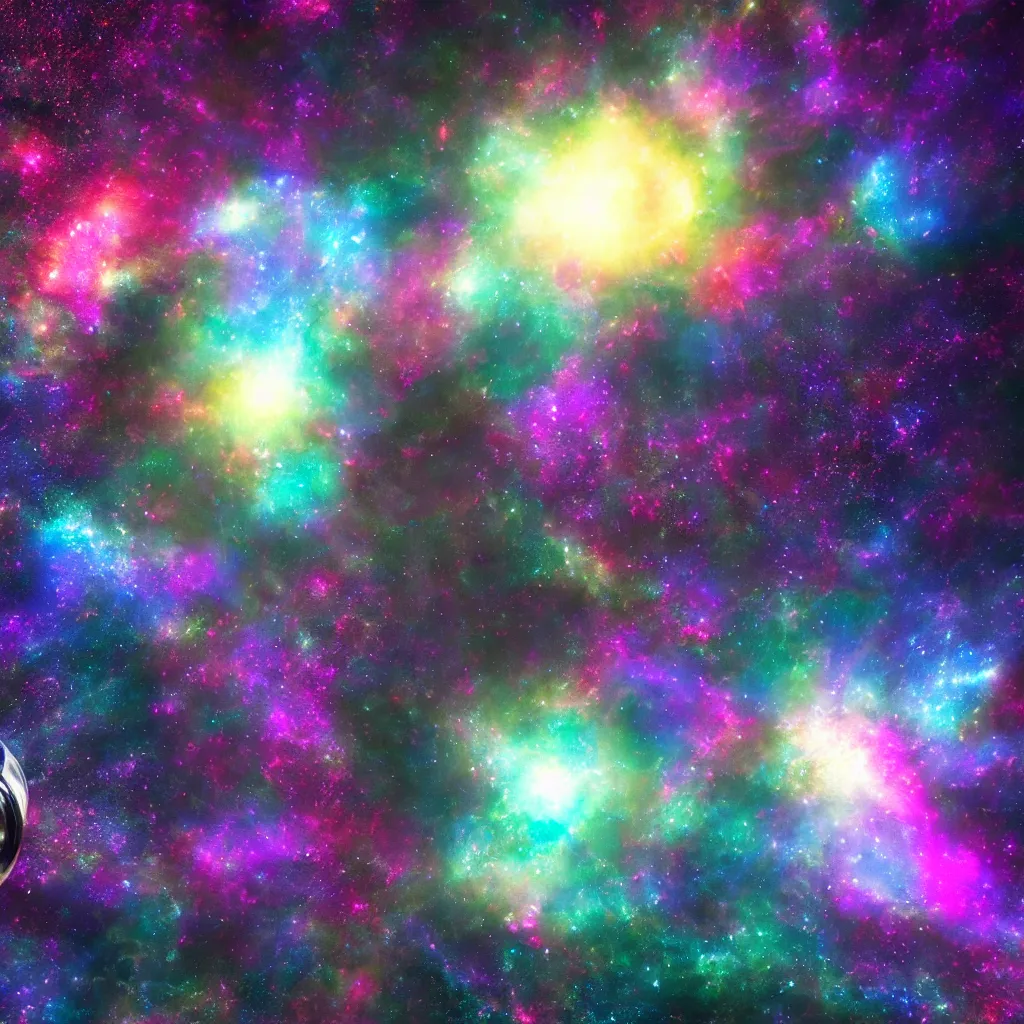 Image similar to a galaxy inside a bottle made of stars, space, nebulas stars Dmt Psychedelic cosmos, cosmic, Hallucination, night sky; 8k, artstation, unreal engine, octane render, hdr, surrealistic, hyperrealism, glow, photorealistic, volumetric lighting, Dreamy, dynamic, mystical