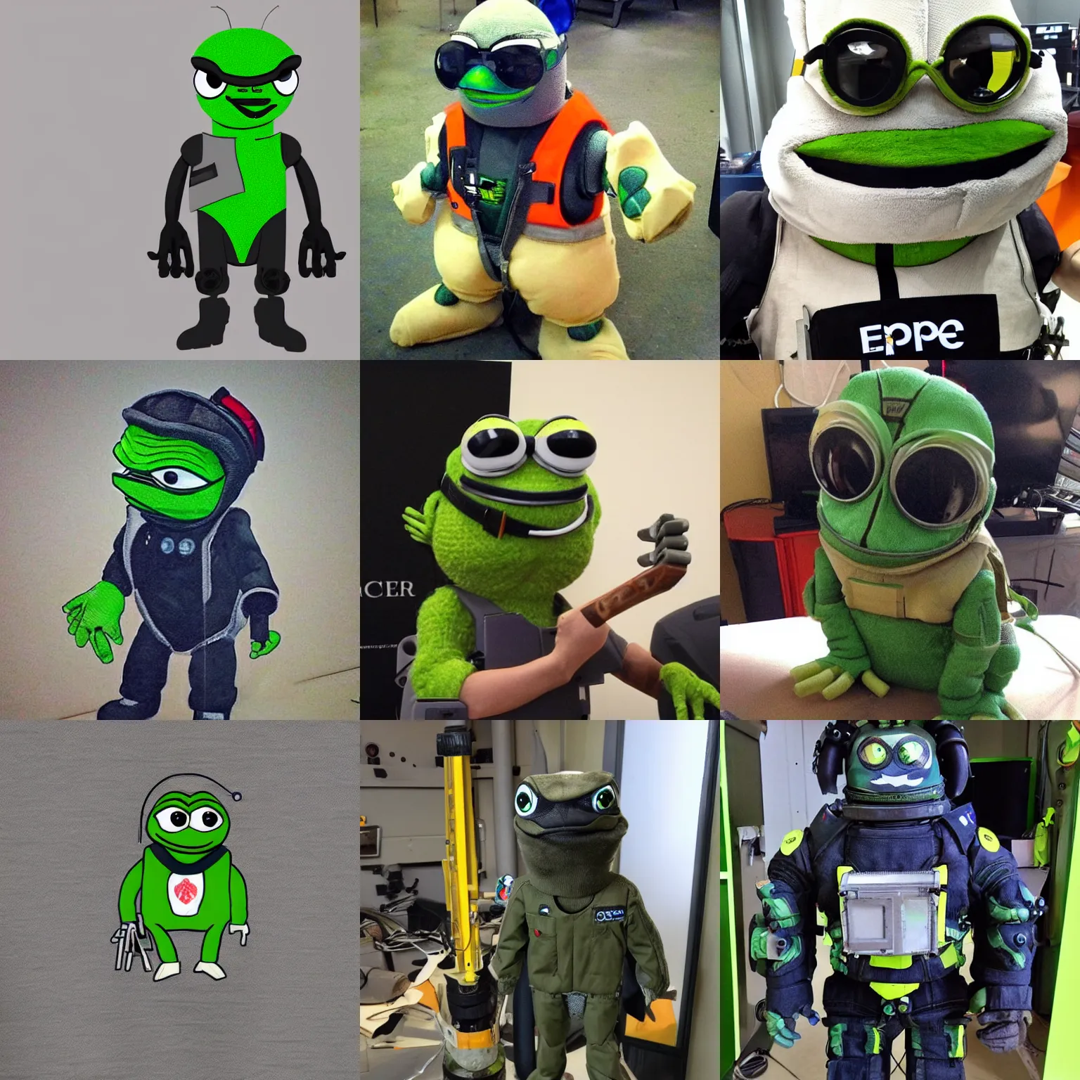 Prompt: pepe in mech suit