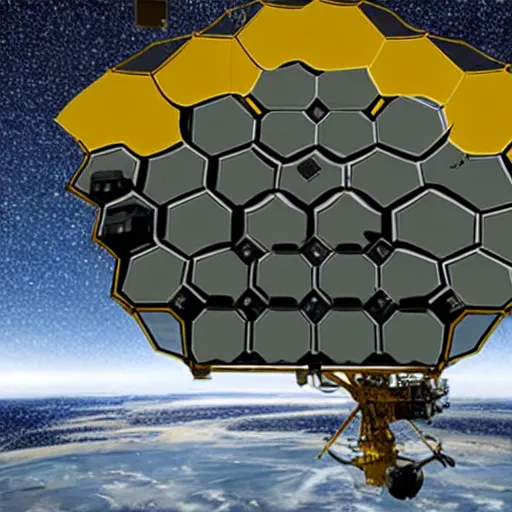 Prompt: james webb telescope discovered by aliens