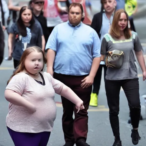 Prompt: greta thunberg obese