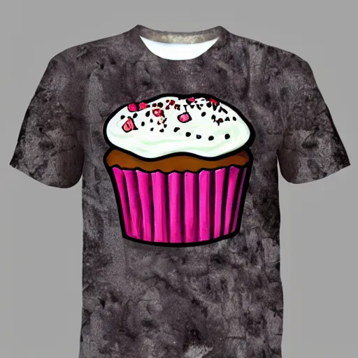 Image similar to toon cupcake on shirt