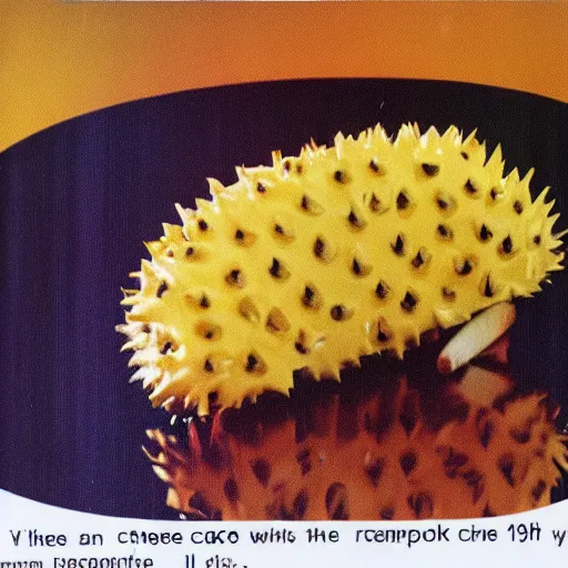 Image similar to color picture of Cheese & Pineapple Hedgehog from 1970's cookbook