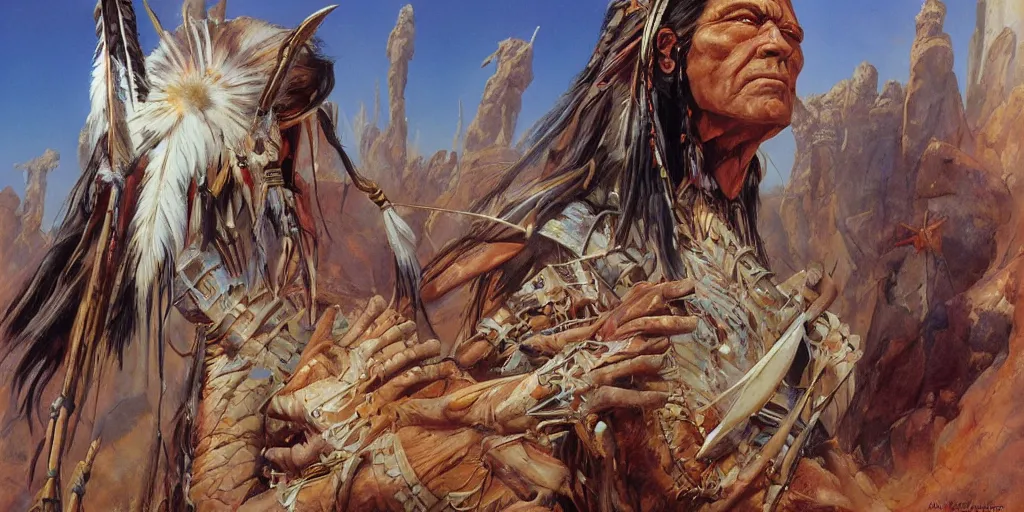 Image similar to of Native American Chief by Peter Andrew Jones and Peter Gric