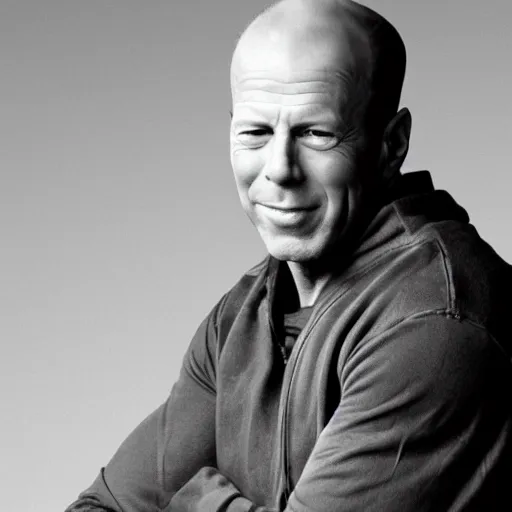 Prompt: the face of Bruce Willis at 5 year old