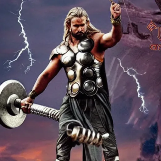 Image similar to bahubali as Thor