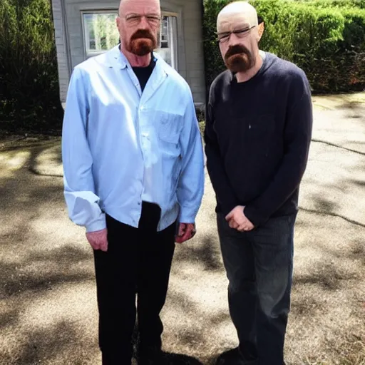 Image similar to walter white from breaking bad meets william black from fixing good