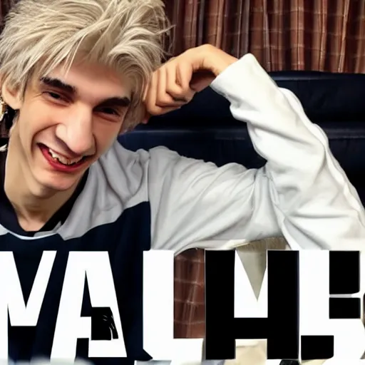 Image similar to really ugly xqc, big nose, crookedd teeth