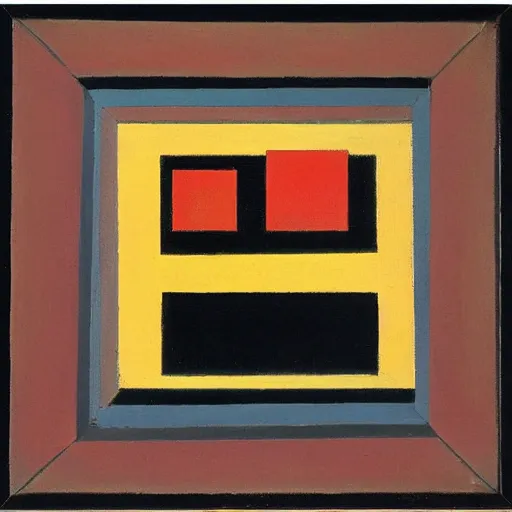 Image similar to a painting of a black square, by Kazimir Malevich