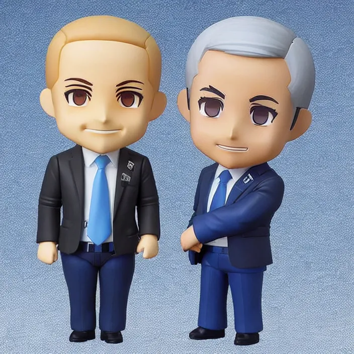 Image similar to benjamin netanyahu, an anime nendoroid of benjamin netanyahu, figurine, detailed product photo