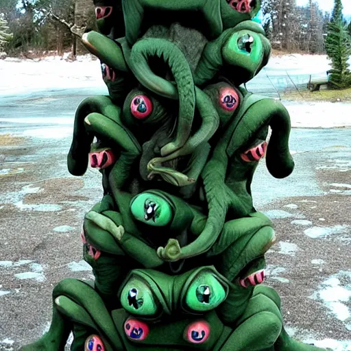 Image similar to cthulhu totem pole