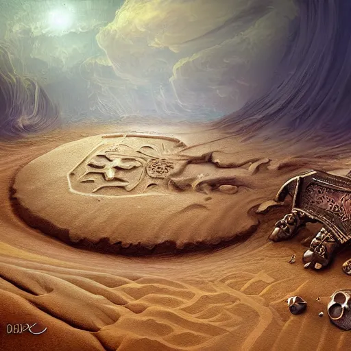 Image similar to the sands of time, fantasy art, digital art, highly detailed