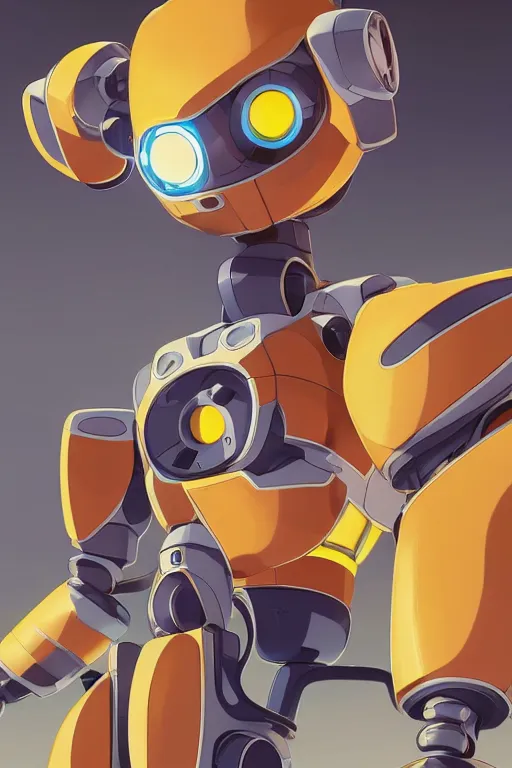 Image similar to metabots medabots medarotto medarot robot minimalist comics, behance hd by jesper ejsing, by rhads, makoto shinkai and lois van baarle, ilya kuvshinov, rossdraws global illumination ray tracing hdr radiating a glowing aura