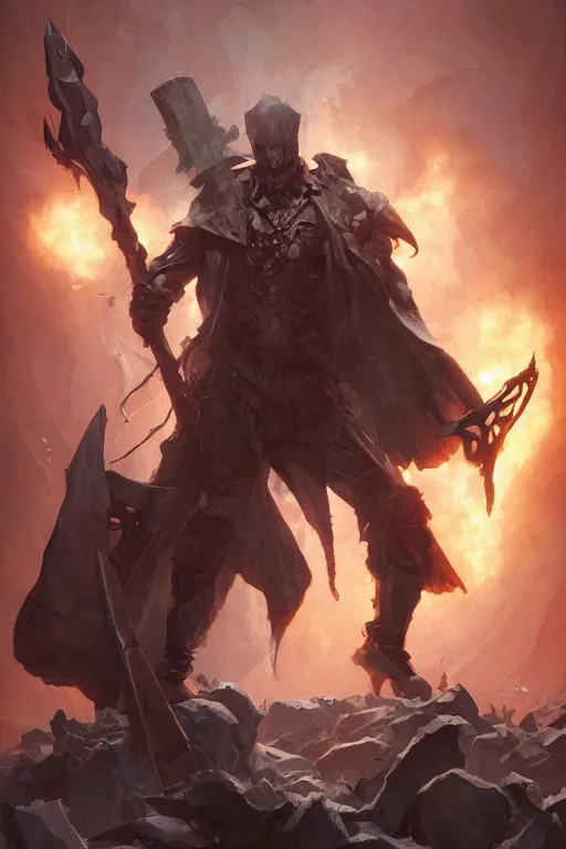 Prompt: tarot card of the shadow axe item concept art by artgerm and greg rutkowski and Craig Mullins, James Jean, Andrey Ryabovichev, Mark Simonetti and Peter Morbacher 16k