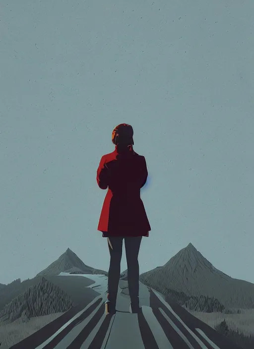 Prompt: Twin Peaks movie poster artwork by Michael Whelan and Tomer Hanuka, Rendering of Nixvii, from a scene from Twin Peaks, clean, full of detail, Matte painting, trending on artstation and unreal engine