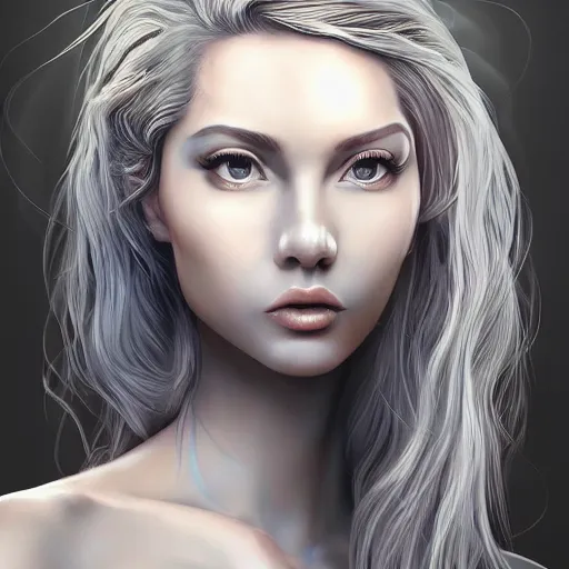 Image similar to painting of a female in a skintight dress, by dan hillier and charlie bowater and artgerm, 4 k, highly detailed, trending on artstation, volumetric lightning, highly detailed, - s 1 5 0