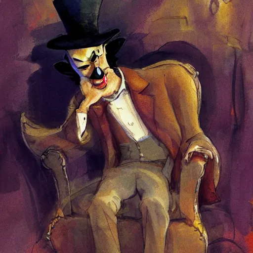 Image similar to the drunk french baron by peter de seve