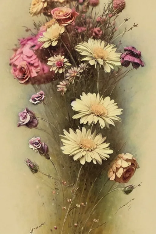 Image similar to ( ( ( ( ( 1 9 5 0 s retro flowers. muted colors. ) ) ) ) ) by jean - baptiste monge!!!!!!!!!!!!!!!!!!!!!!!!!!!!!!