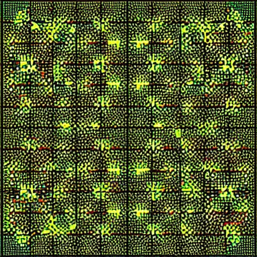 Image similar to three dimensional cellular automata developed by ai