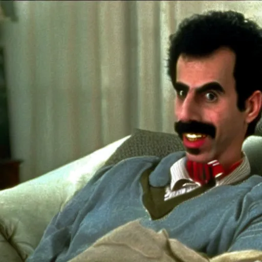 Prompt: borat as a child in home alone movie