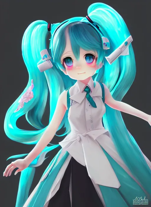 Image similar to hatsune miku walk in park, global illumination!! intricate, elegant, highly detailed, digital painting, artstation, concept art, smooth, sharp focus, illustration, art by xima