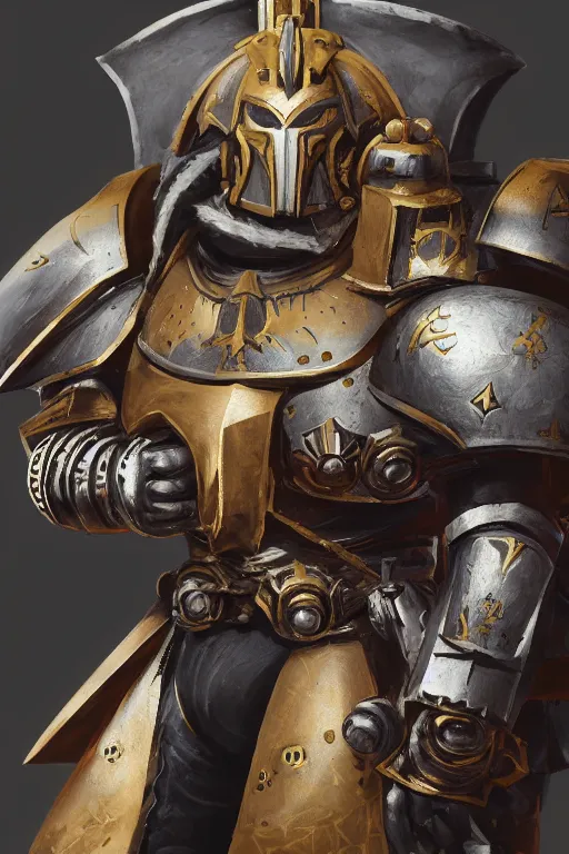 Image similar to armor portrait heros warhammer 4 0 k horus heresy fanart - the primarchs emperor by johannes helgeson animated with vfx concept artist & illustrator global illumination ray tracing hdr fanart arstation zbrush central hardmesh 8 k octane renderer comics stylized