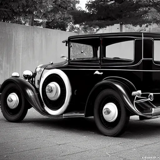 Image similar to a modernized 1930s car