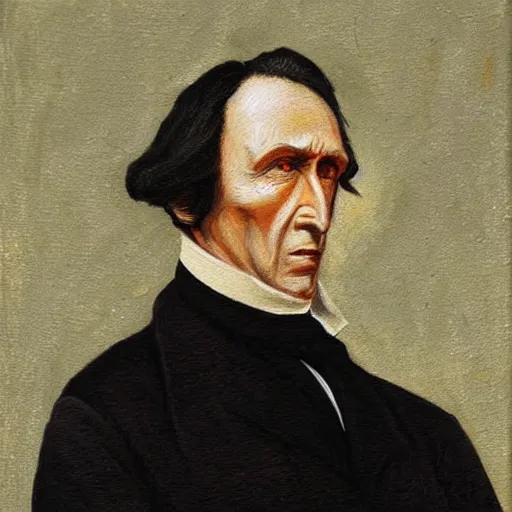 Prompt: realistic painting of old frederic chopin at age 7 1, very realistic, beautiful, 1 / 4 headshot